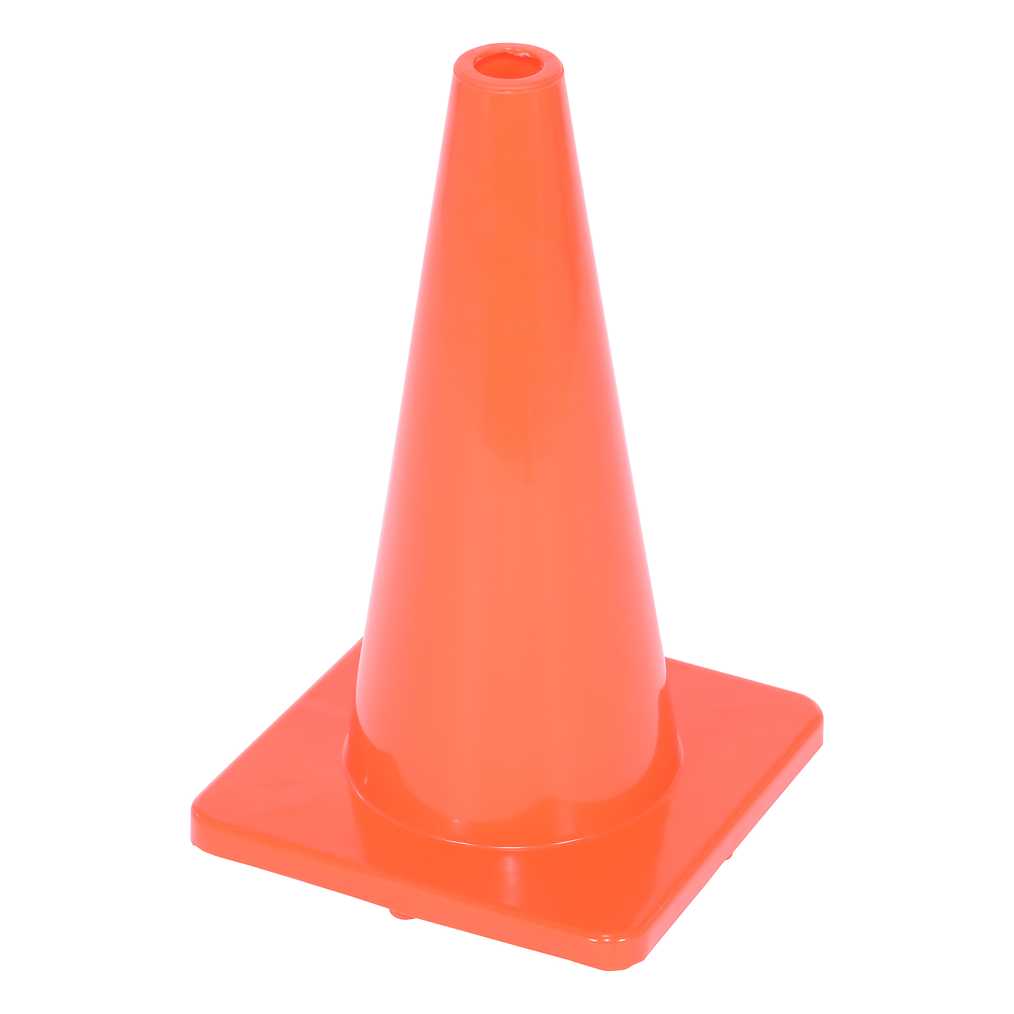 Vestil Traffic Cone - 17.75in., PVC, High-Visibility Orange, Model# TC-18-SD